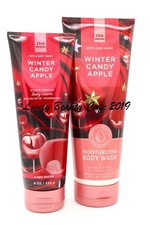 BATH  BODY WORKS / WINTER CANDY APPLE / BODY CREAM  MOISTURIZING BODY WASH SET
