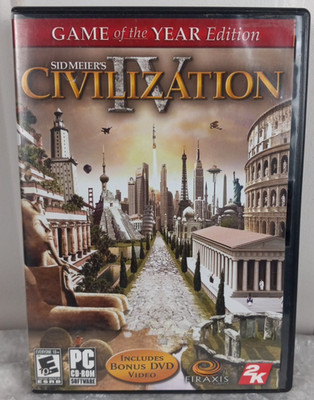 Sid Meier's 4 IV Civilization w/ DVD Small Box PC Game of the Year Edition