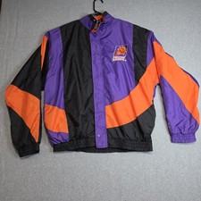 Vintage 90s Phoenix Suns Starter Jacket XL Nylon Windbreaker Color Block NBA