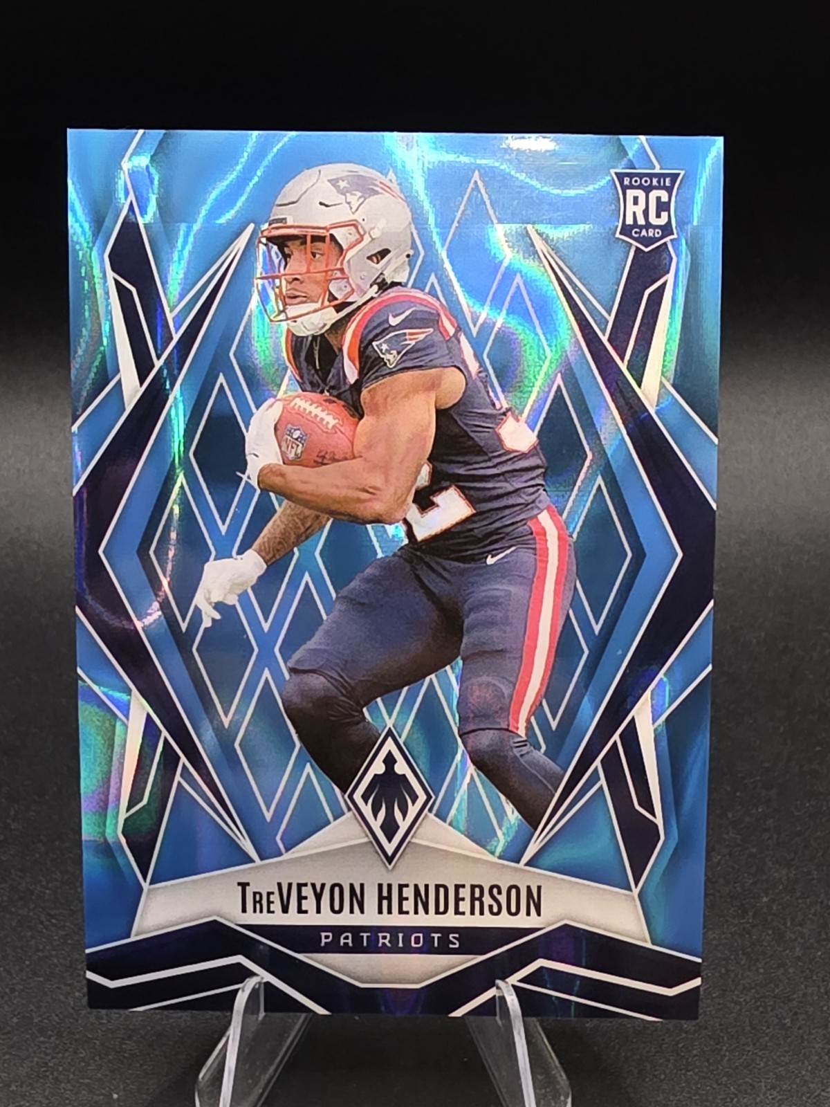 2025 Panini Phoenix Treveyon Henderson (RC) #187 Light Blue Lava /325