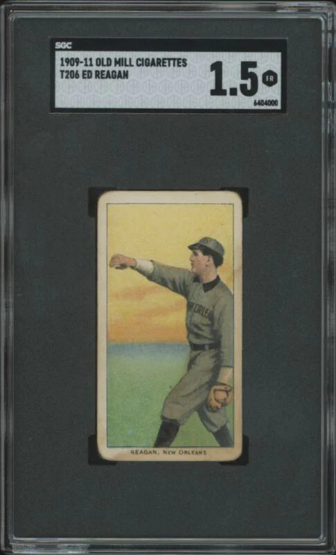 1909 T206 ED REAGAN FAIR OLD MILL SL SGC 1.5 BASEBALL NEW ORLEANS PELICANS