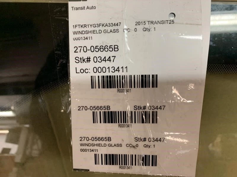 15-19 Ford Transit 250 Front Windshield Glass Low Roof W/ Rain Sensor P Foto 3 de 4