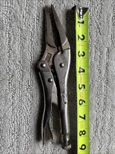 Petersen Dewitt Long Nose Vise-Grip Locking Pliers Made In USA N76 Pat 4546680