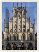 Blechschild 40X30 Cm MüNster Historichesrathaus Abenteuer Reisen StraßE Stadt Ur