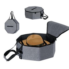 Hat Storage Box,Hat Boxes for Women Storage,Cowboy Hats Holder for Travel,Wid...