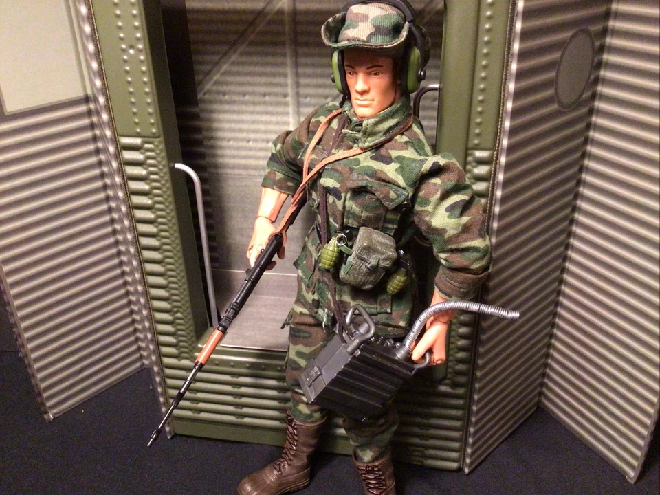 Escala 1/6;12” RÁDIO MARINHO DOS EUA DA SEGUNDA GUERRA MUNDIAL Forças Militares CowBoy (Exército, Marinha, USMC, USAF)   - Imagem 3 de 4