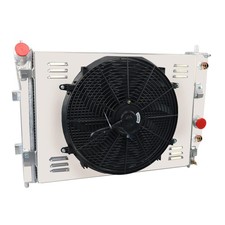 3 Row Aluminium Radiator Shroud Fan for Corvette C6 SSR 2003-13 6.0L-7.0L V8