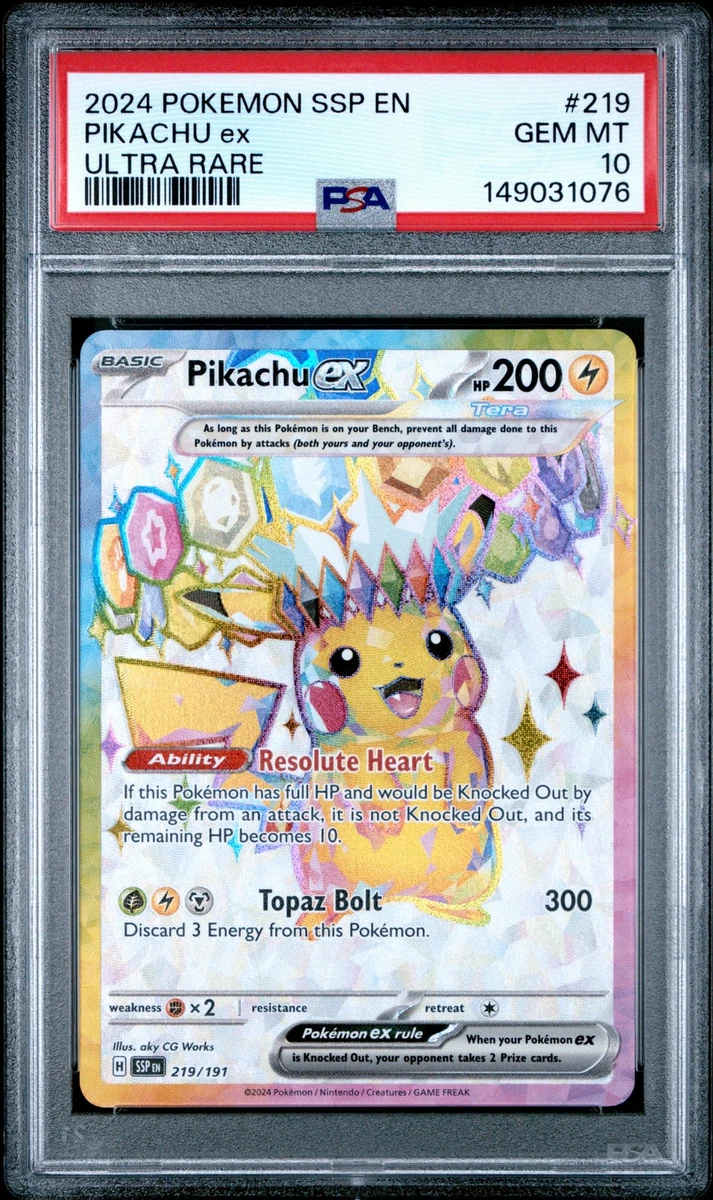 Pokémon TCG Ultra Rare Pikachu Grade 10 Individual Collectible