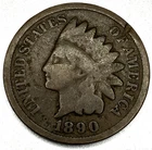 1890 Indian Head Cent US Coin Early Date Penny ST644