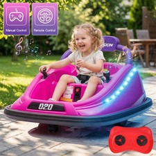 12V Toddler Bumper Car w/ Remote Control 360  Rotation Kids Electric Ride-On Toy