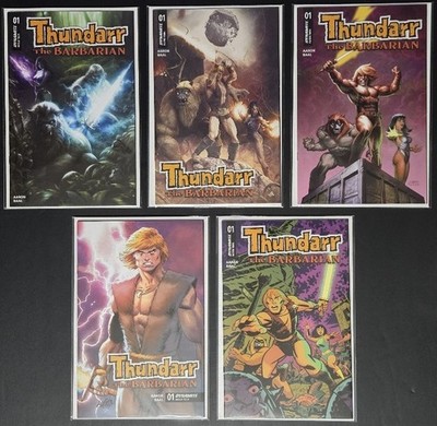 Thundarr, the Barbarian #1, Lot of 5 Standard Covers, Dynamite, NM/Better, 1st