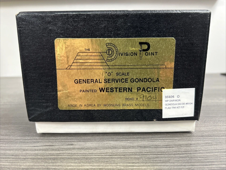 Division Point O Scale Brass General Service Gondola Western Pacific #9104 - Image 2 of 4
