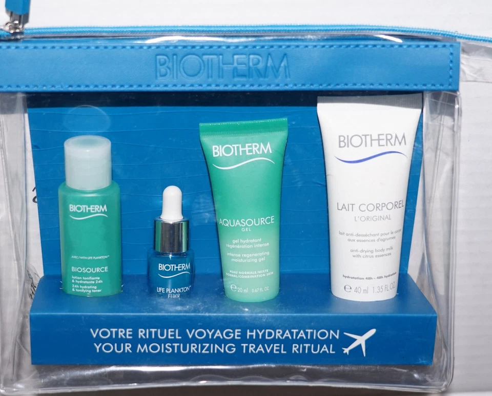 Juego BIOTHERM para mujer + Juego de 4 artículos de viaje. Total 28 artículos. Foto 2 de 3