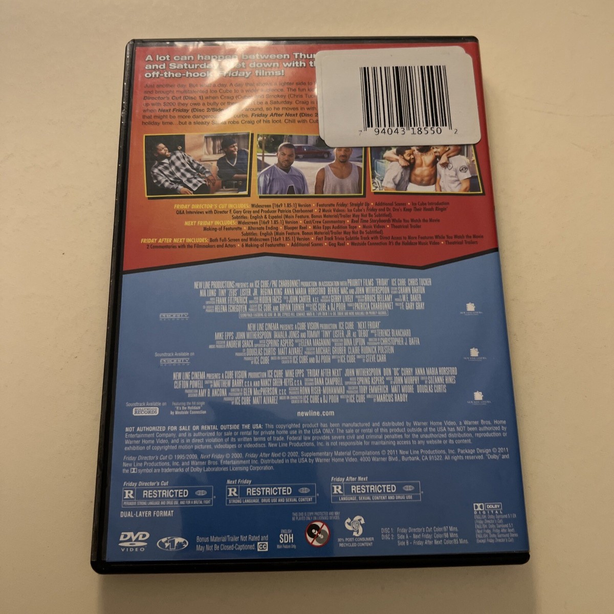 Friday 3 Movie Collection (Friday, Next Friday, Friday After Next