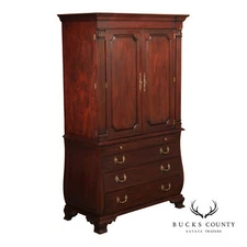 Henkel Harris Mahogany Bombe Armoire Cabinet