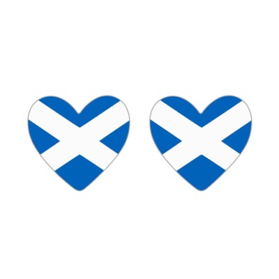 2x Set Schottland HERZ temporäres Tattoo wasserdicht hält 1 Woche schottische Flagge