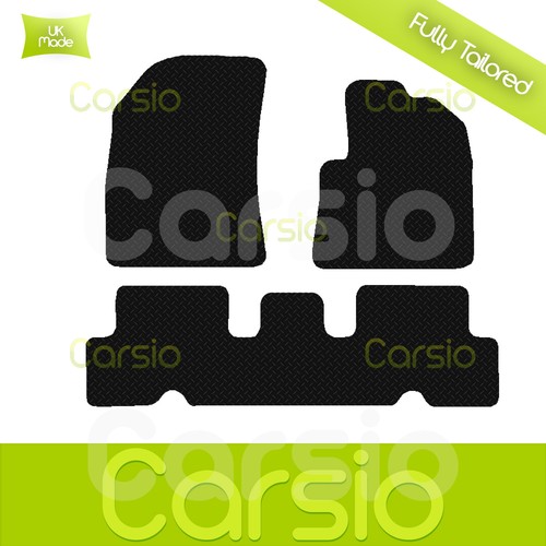 Black Fully Tailored Rubber Car Floor Mats For Citroen C4 Picasso 2014