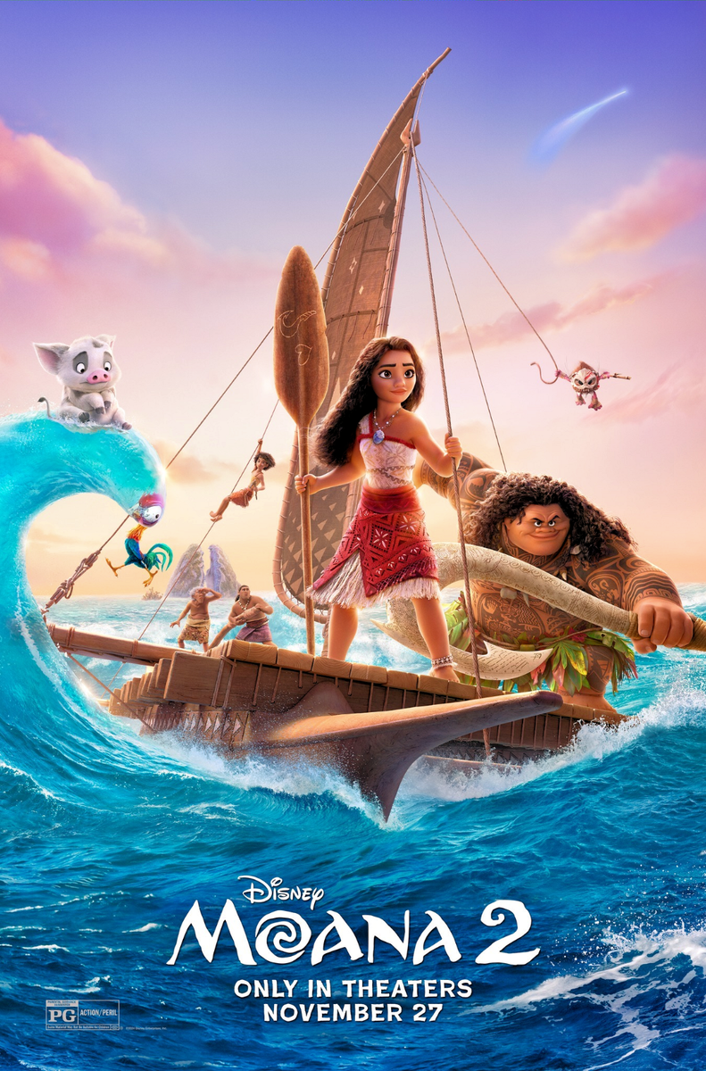 Disney Moana 2 Maui Moana 11x16.5 Poster 2024 | eBay