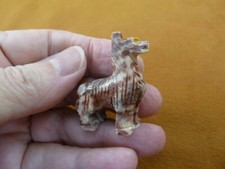 Y-LLA-ST-32) baby red LLAMA carving SOAPSTONE stone PERU FIGURINE I love llamas