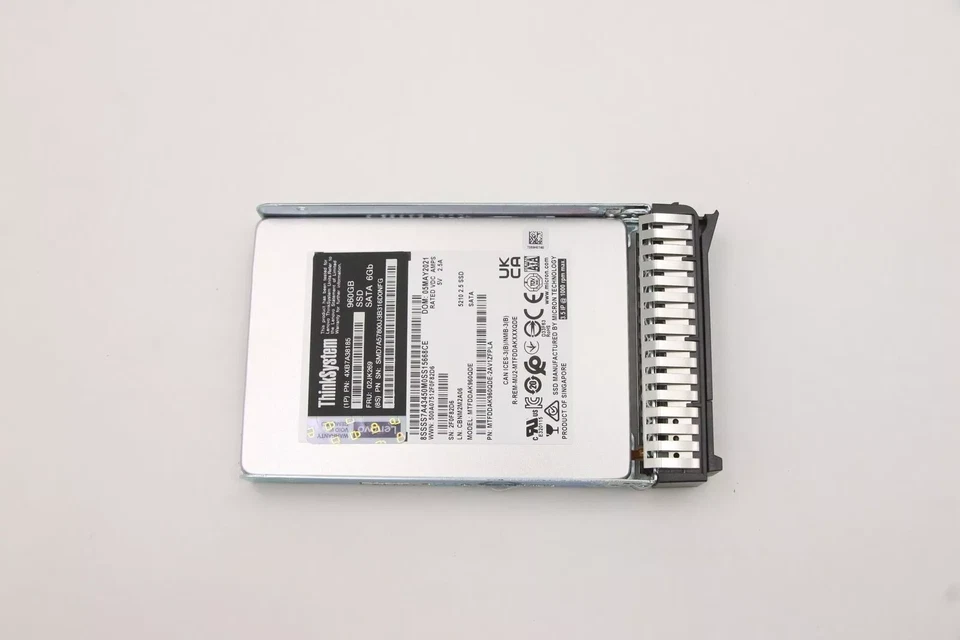 NEW Lenovo 960GB 02JK269 4XB7A38185 ThinkSystem 2.5" Entry SATA 6Gb Hot Swap SSD - Image 3 of 4