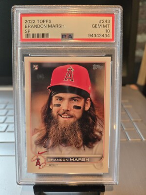 2022 Topps Brandon Marsh SP Rookie Photo Variation #243 Gem Mt. 10