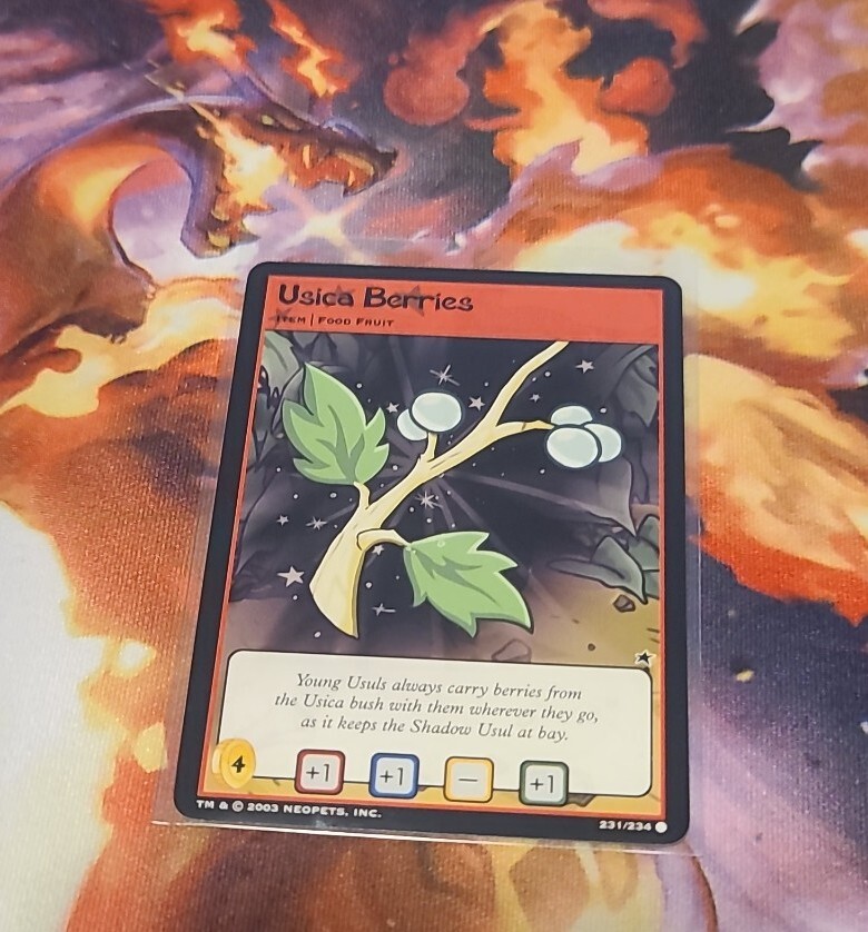 NEOPETS USICA BERRIES COMMON BASE SET 231/234 WOTC VINTAGE MINT