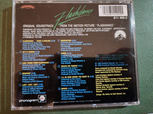 Flashdance (Original Soundtrack From The MotioCD Good Condition FREEPOST IN AUST - Picture 3 of 3
