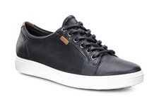 ECCO WOMENS SOFT7 LADIES COMFY LEATHER SNEAKE...