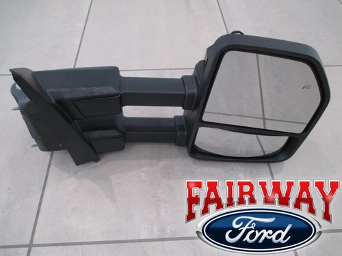 17 - 22 Super Duty F250 F350 OEM Ford Black Heat Signal Tow Mirror RH PASSENGER