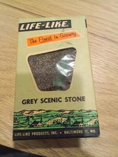 Vintage Train LIFE-LIKE Grey Scenic Stone Model Scenery S103k Original Box