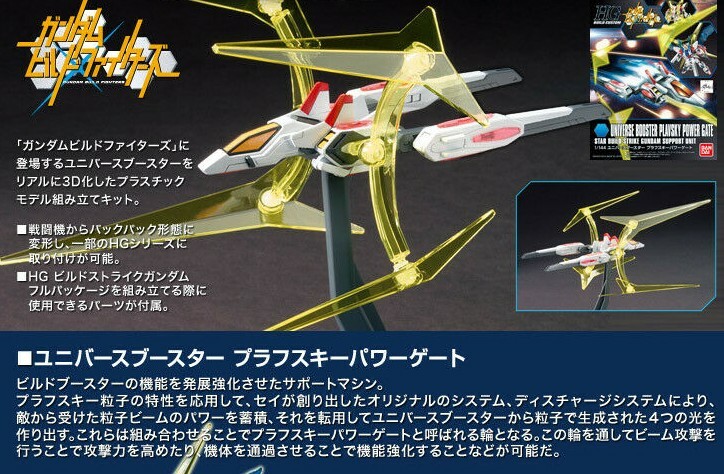 ロボット HG UNIVERSAL BOOSTER PLAVSKY POWER GATE Bandai HG 1/144 Universe Booster Plavsky Power Gate Star