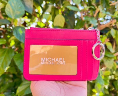 Michael Kors Jet Set Travel SM Coin ID key Holder Wallet Quilted