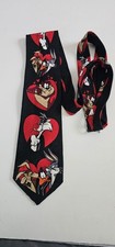 Men's Looney Tunes 100 Silk Tie Featuring Bugs Bunny Tasmanian Devil Daffy Duck