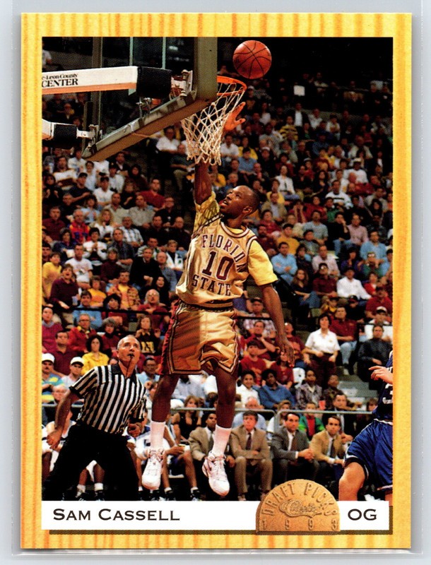#20 Sam Cassell, Florida State Seminoles 1993 Classic Draft Picks Base
