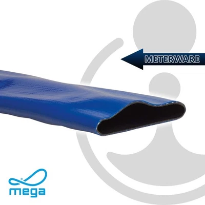 MEGA GROUP MEGA PVC-Flach- Druckschlauch Typ Medium Duty - Meterware - verschiedene Größen