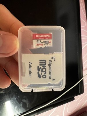 Gigastone MicroSD 512GB, Camera/Game, A1 Compatible (White)