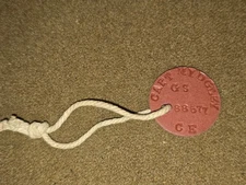 WWII British Dog Tag Named to Captain Midgley