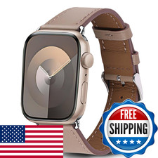 Biggyboom Genuine Leather Bands Compatible Apple Watch Band For Women Men 49Mm