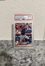 2018 Topps Update Series - Ronald Acuña Jr. Rookie Card PSA 10 #US250. rookie card picture