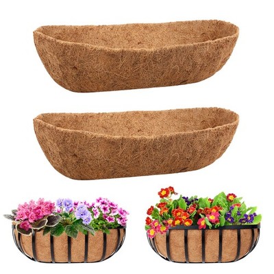 24Inch Coco Liner for Planters  Coconut Coir Window Box & Trough Liners
