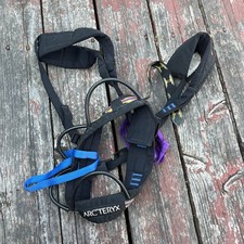 Arcteryx Isis Climbing Harness Size Small Adjustable Striped Vintage