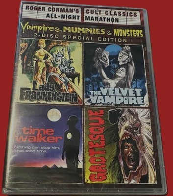 NEW ROGER CORMAN CULT CLASSICS VAMPIRES MUMMIES & MONSTERS 4 MOVIE DVD SET 2011