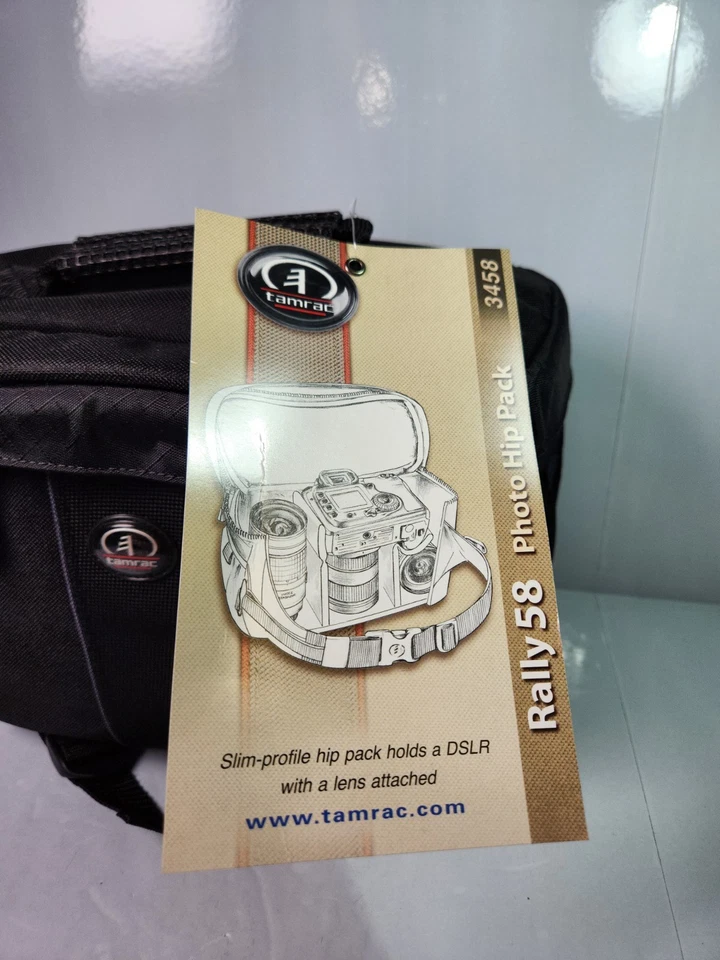 Tamrac 3458 Camera Bag Rally 58 Carrying Case Hip Waist Pack Black & Gray - Image 3 of 4