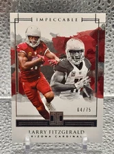 2018 Panini Impeccable #84 Larry Fitzgerald /75 Arizona Cardinals