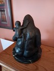 Guerilla And Baby, Bronze Statue On Marble Base, 10 Inch, Unmarked. — photo 4