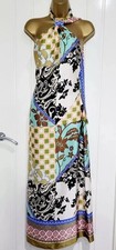 ZARA PATCHWORK PRINT SATIN DRESS SIZE S 8826/181 (RPR £60) Viral Trendy Holiday