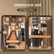 7/16/18Pcs Manicure Set Stainless Steel Professional Pedicure Kit Nail Grooming