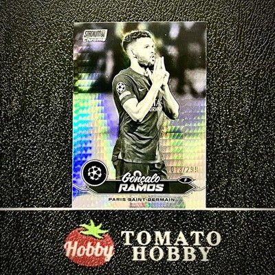 GONCALO RAMOS /299 B/W PRISM REFRACTOR TOPPS STADIUM CHROME UEFA 2023-24 PSG