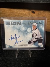 2023-24 SP Authentic Mikey Anderson Sign of the Times Auto #SOTT-MA Kings