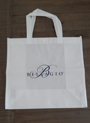 Bellagio Hotel Las Vegas reusable Shopping Tote Gift bag 15x16x7 Souvenir NEW